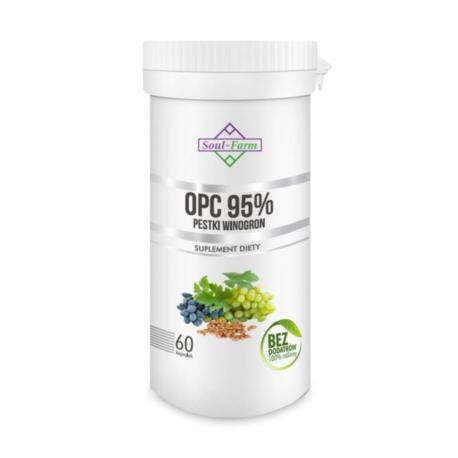 PESTKI WINOGRON EKSTRAKT 95% OPC 450mg 6 0 KAPSUŁEK - SOUL FARM