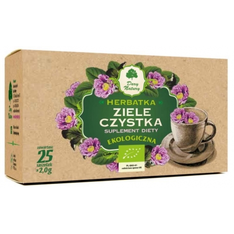 HERBATKA ZIELE CZYSTKA BIO (25 x 2 g) -  DARY NATURY