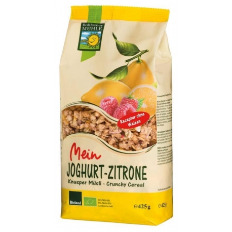 CRUNCHY JOGURTOWO - CYTRYNOWE BIO 425 g  - BOHLSENER MUEHLE