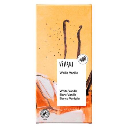 CZEKOLADA BIAŁA Z WANILIĄ BIO 80 g - VIV ANI