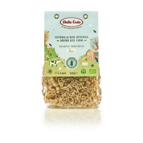 MAKARON (Z RYŻU BRĄZOWEGO) FARMA BEZGLUT ENOWY BIO 250 g - DALLA COSTA