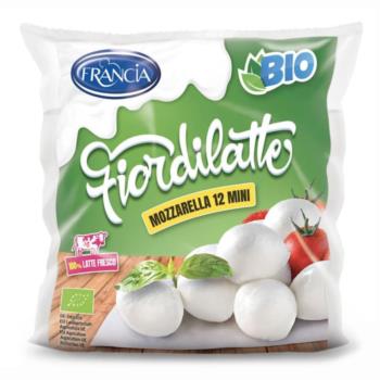 MOZZARELLA (12 małych kulek) BIO 250 g -  FRANCIA