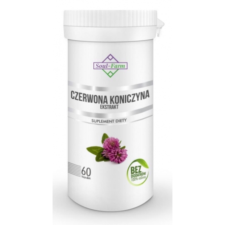 CZERWONA KONICZYNA EKSTRAKT 550 mg 60 KA PSUŁEK - SOUL FARM