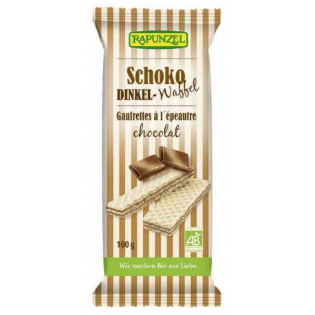 WAFLE ORKISZOWE Z NADZIENIEM KAKAOWYM BI O 100 g - RAPUNZEL