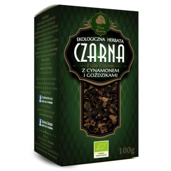 HERBATA CZARNA Z CYNAMONEM I GOŹDZIKAMI  BIO 100 g - DARY NATURY