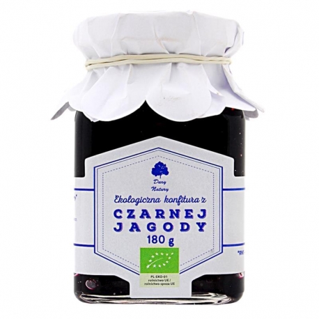 KONFITURA Z CZARNEJ JAGODY BIO 180 g - D ARY NATURY